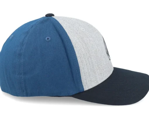Flexfit-Volcom Full Stone Heather Grey/Deep Blue/Black Flexfit -