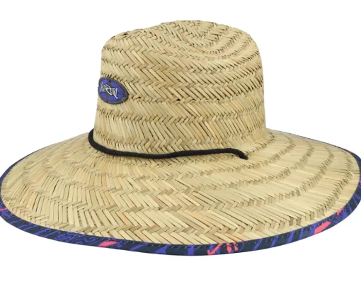 Straw Hat | Sun Hat-Rip Curl Fun Times Natural/Navy Straw Hat -