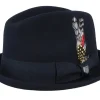 Fedora-Brixton Gain Black Fedora -