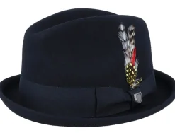 Fedora-Brixton Gain Black Fedora -