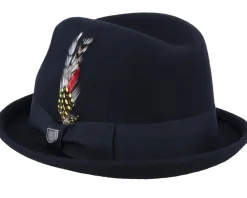 Fedora-Brixton Gain Black Fedora -