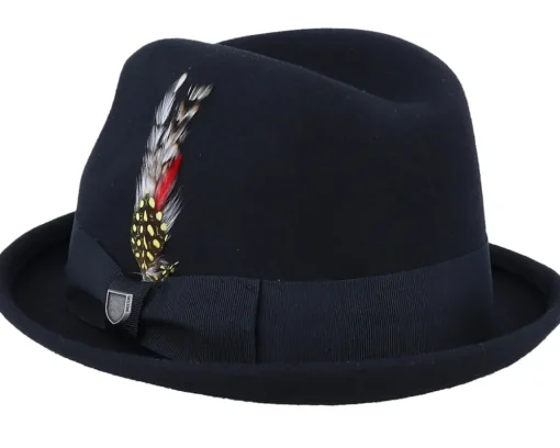 Fedora-Brixton Gain Black Fedora -