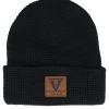 Fashion Brixton Galveston Waffle Knit Beanie Black Cuff -