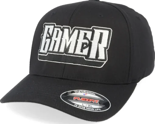 Flexfit-Gamerz Gamer Logo Black Flexfit -