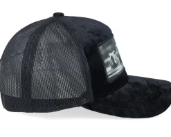 Trucker-Calza Pennello Gang Of Capybara Patch Velvet Trucker - Black