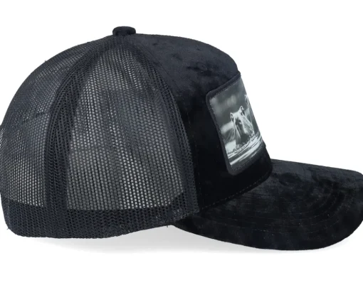 Trucker-Calza Pennello Gang Of Capybara Patch Velvet Trucker - Black