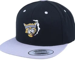 Snapback-Iconic Gangster Cat Black/Silver Snapback -