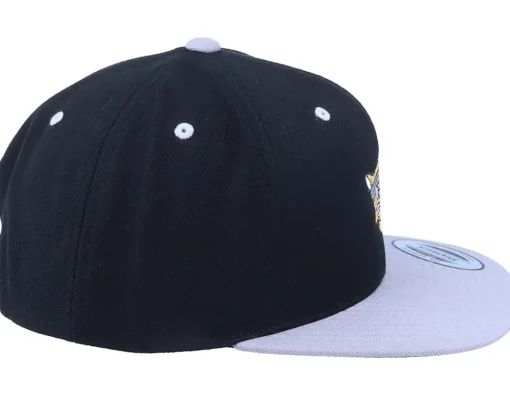 Snapback-Iconic Gangster Cat Black/Silver Snapback -