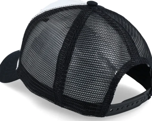 Trucker-Iconic Geometry Penguin Patch /Black Trucker - White