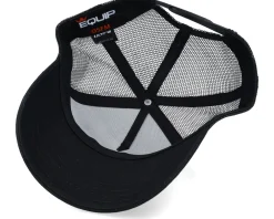 Trucker-Iconic Geometry Penguin Patch /Black Trucker - White