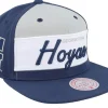 Snapback-Mitchell & Ness Georgetown Hoyas Retro Sport V Navy Snapback - Blue