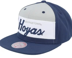 Snapback-Mitchell & Ness Georgetown Hoyas Retro Sport V Navy Snapback - Blue