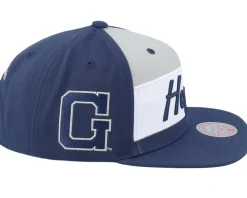 Snapback-Mitchell & Ness Georgetown Hoyas Retro Sport V Navy Snapback - Blue