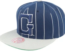 Clearance Mitchell & Ness Georgetown Hoyas Team Pin Navy Snapback - Blue