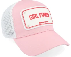 Trucker-John Hatter & Co Girl Power Pink/White A-Frame Trucker -