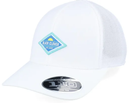 Trucker-Black Clover Glow White W White Mesh W Patch Trucker -