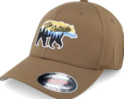 Flexfit-Wild Spirit Go Outside Bear Coyote Flexfit Wooly Combed - Brown