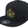 Snapback-Bearded Man Golden Crest Black/Gold Snapback -