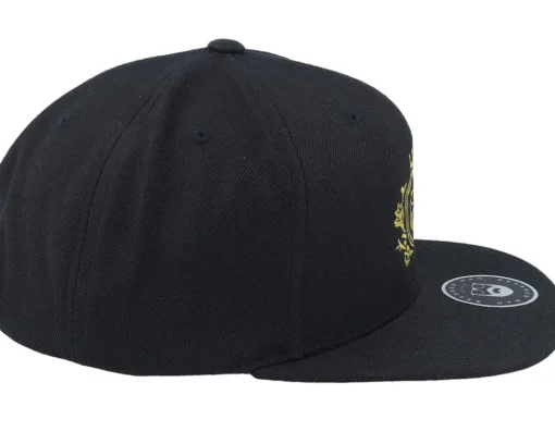 Snapback-Bearded Man Golden Crest Black/Gold Snapback -