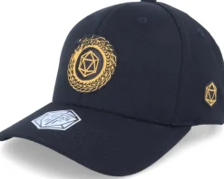 Adjustable-Critiql Hit Golden D20 Wurm Patch Black 110 Adjustable