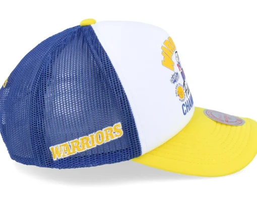 Trucker-Mitchell & Ness Golden State Warriors Champs Fest White Trucker -