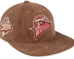 Snapback | Dad Cap-Mitchell & Ness Golden State Warriors Corduroy Deadstock Snapback - Brown