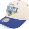 Adjustable-Mitchell & Ness Golden State Warriors Horizon Pro Off /Blue Adjustable - White