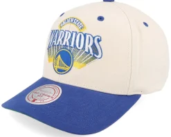 Adjustable-Mitchell & Ness Golden State Warriors Horizon Pro Off /Blue Adjustable - White