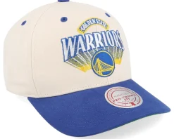 Adjustable-Mitchell & Ness Golden State Warriors Horizon Pro Off /Blue Adjustable - White