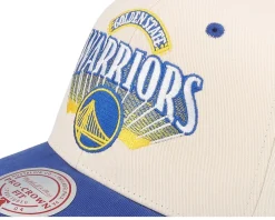 Adjustable-Mitchell & Ness Golden State Warriors Horizon Pro Off /Blue Adjustable - White