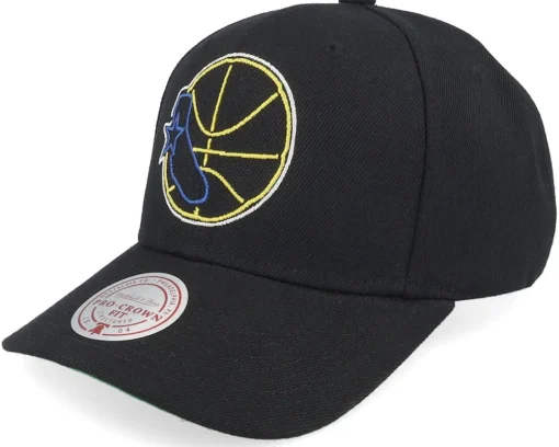 Outlet Mitchell & Ness Golden State Warriors Neon Logo Pro Adjustable - Black