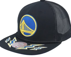 Trucker-Mitchell & Ness Golden State Warriors Recharge Black Trucker -