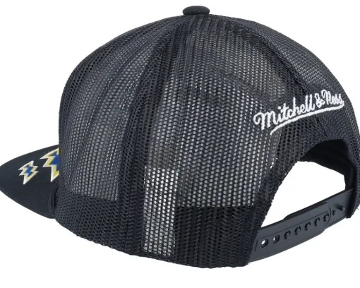 Trucker-Mitchell & Ness Golden State Warriors Recharge Black Trucker -