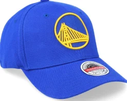 New Mitchell & Ness Golden State Warriors Team Ground 2.0 Stretch Blue Adjustable -