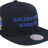 Snapback-Mitchell & Ness Golden State Warriors Triple Play Snapback - Black