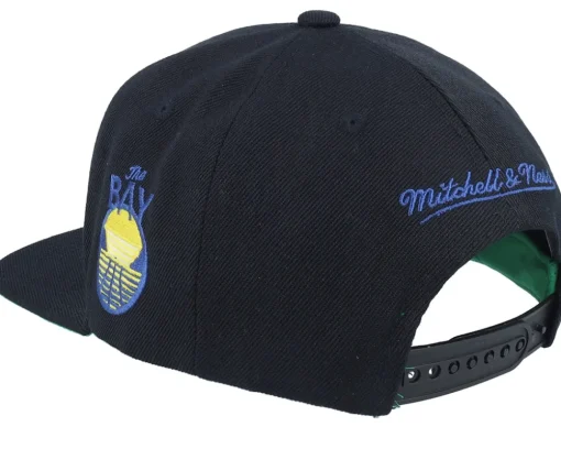 Snapback-Mitchell & Ness Golden State Warriors Triple Play Snapback - Black