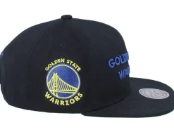 Snapback-Mitchell & Ness Golden State Warriors Triple Play Snapback - Black
