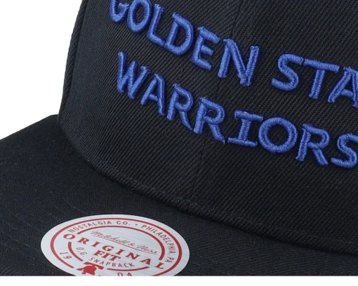 Snapback-Mitchell & Ness Golden State Warriors Triple Play Snapback - Black