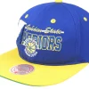 Snapback-Mitchell & Ness Golden State Warriors Varsity Letter /Yellow Snapback - Blue