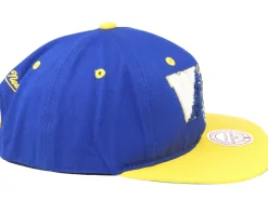 Snapback-Mitchell & Ness Golden State Warriors Varsity Letter /Yellow Snapback - Blue
