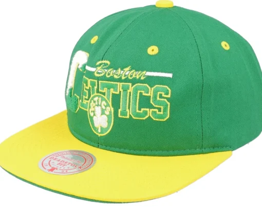 Snapback-Mitchell & Ness Golden State Warriors Varsity Letter /Yellow Snapback - Blue