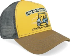 Golf-Stetson Golf Caddy Service Yellow/Brown/Black Trucker -