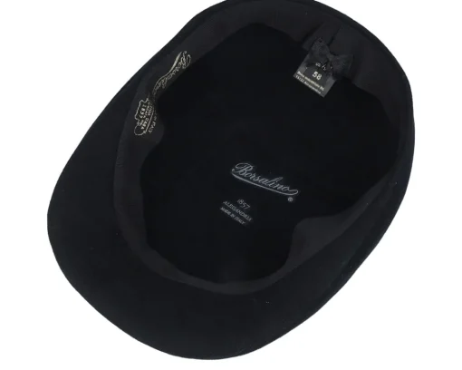 Best Borsalino Golf Cap Black Flat Cap -