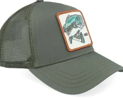 Clearance Goorin Bros. Gone Fishin Olive A-Frame Trucker -
