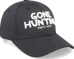 Adjustable-SQRTN Gone Hunting Hooked Cap Black Adjustable -