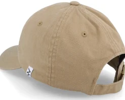 Fashion Wei Good Vibes Washed Cotton Khaki Mom Cap -
