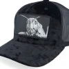 Velvet Caps-Calza Pennello Grasshopper Big Patch Black Velvet Trucker -