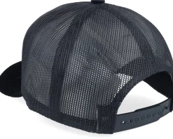 Velvet Caps-Calza Pennello Grasshopper Big Patch Black Velvet Trucker -
