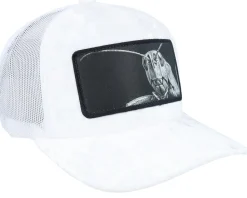 Velvet Caps-Calza Pennello Grasshopper Big Patch Velvet Trucker - White