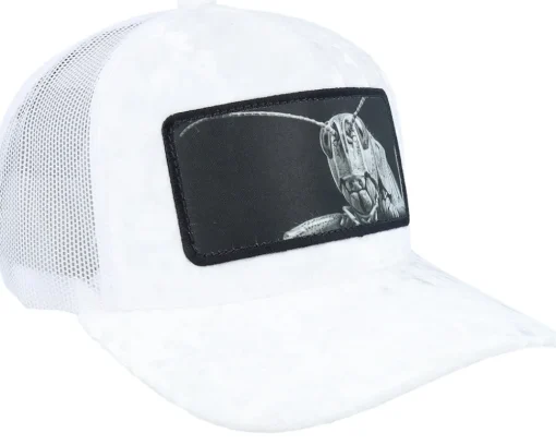 Velvet Caps-Calza Pennello Grasshopper Big Patch Velvet Trucker - White